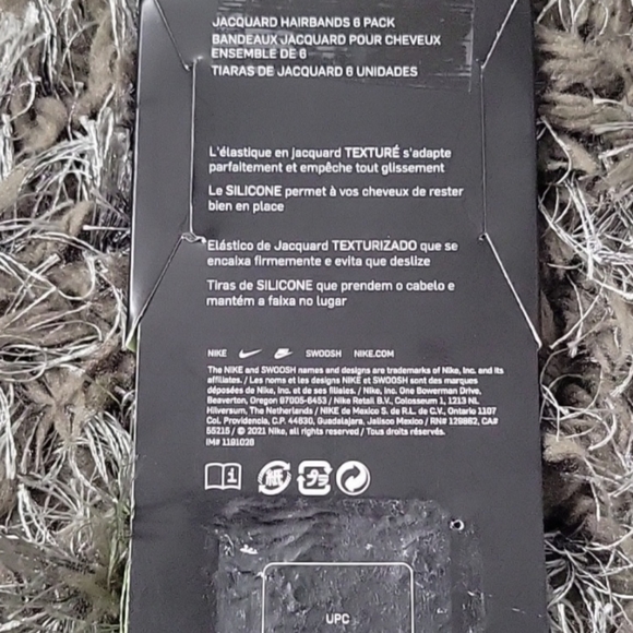 Nike Jacquard Hairbands Pack of 6 - Picture 5 of 6